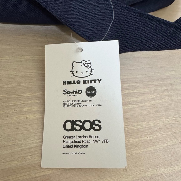 ASOS x Hello Kitty Striped Tote Bag - Navy and White. NWT - Picture 3 of 9